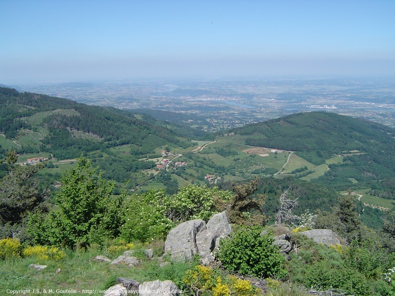 Vue sur la vallée du Rhône