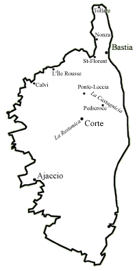 Carte de la Corse