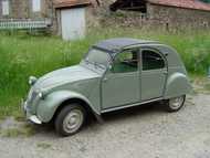 2CV AZLP 1960 Vert embrun avec l'ancien capot