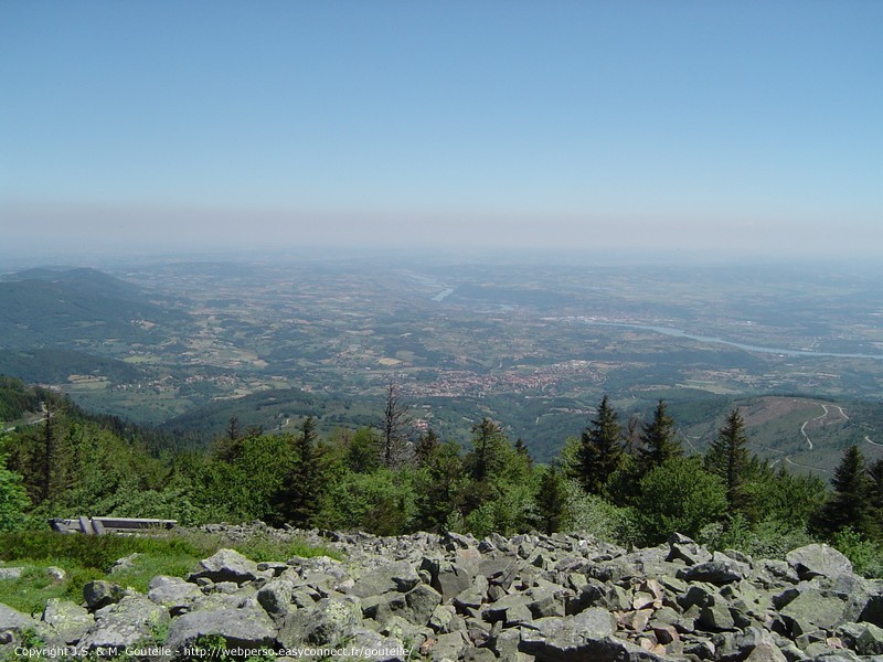 Vue sur la vallée du Rhône