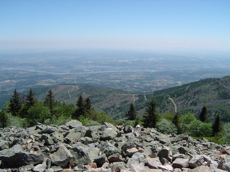 Vue sur la vallée du Rhône