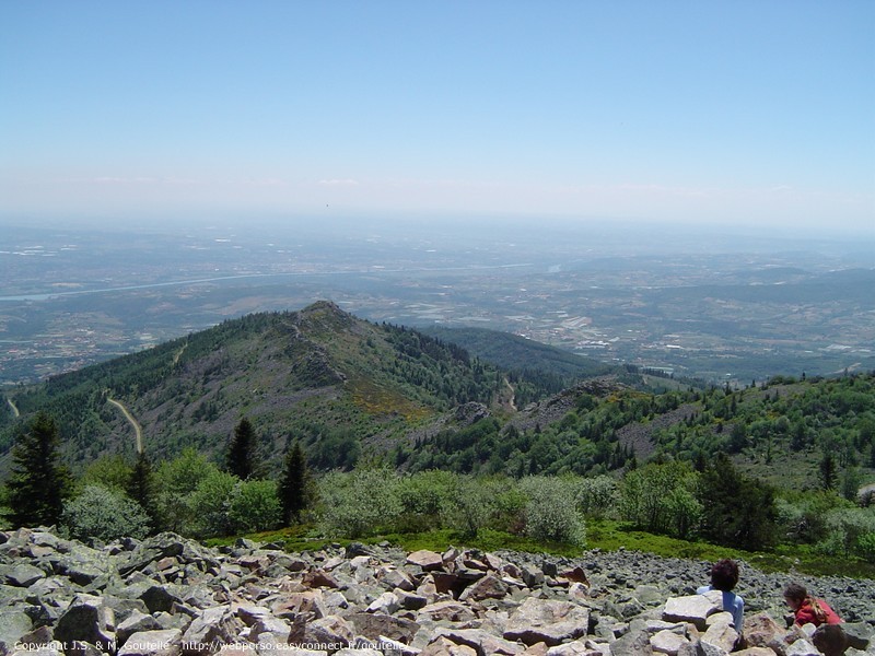 Vue sur la vallée du Rhône