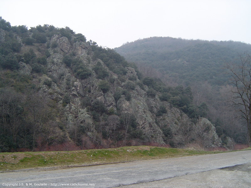 Dans les gorges de la Cance