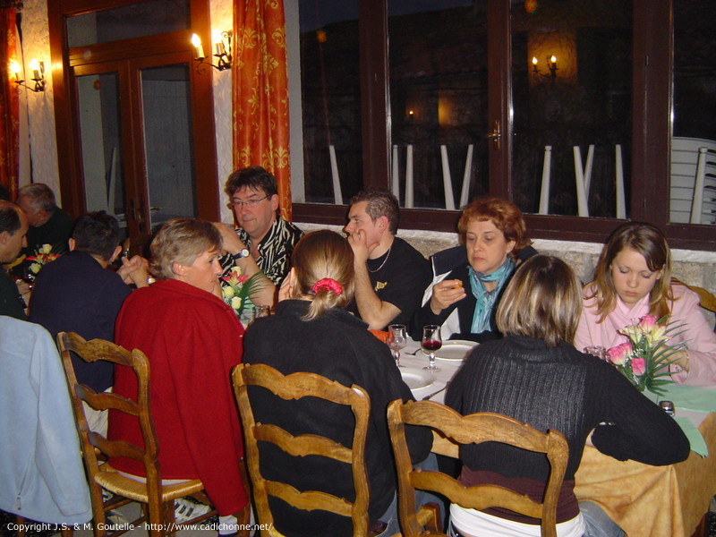 Le repas du soir à Chauzon