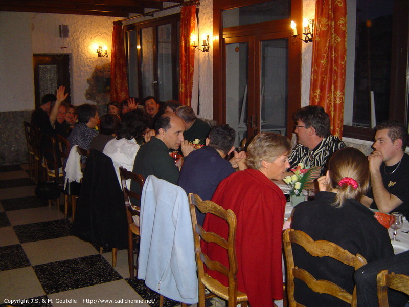 Le repas du soir à Chauzon