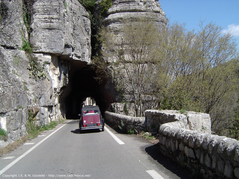 Dans le défilé de Ruoms