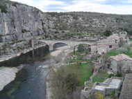 Vue depuis les hauteurs de Balazuc