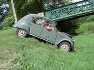 2CV 4×4 Sahara en action