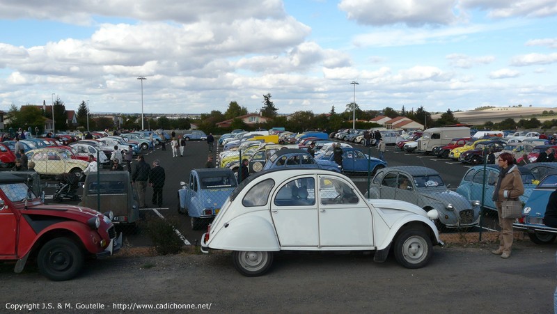 Sur le parking