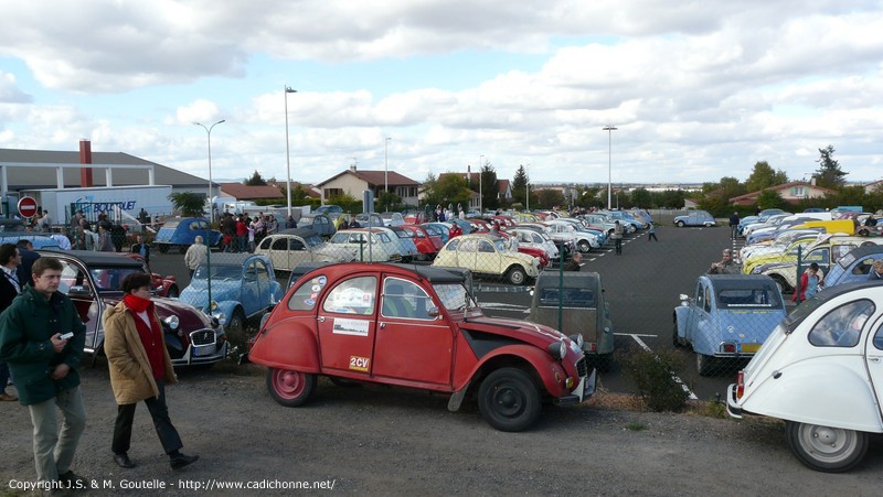 Sur le parking