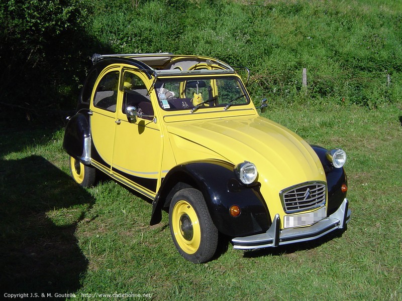 2CV Charleston noir et jaune