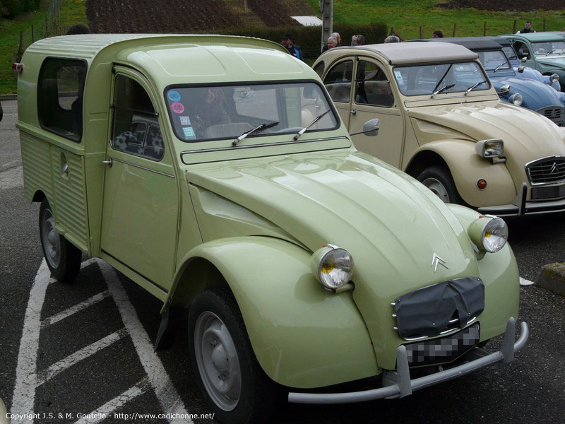 2CV camionnette Jaune Pastis AC310