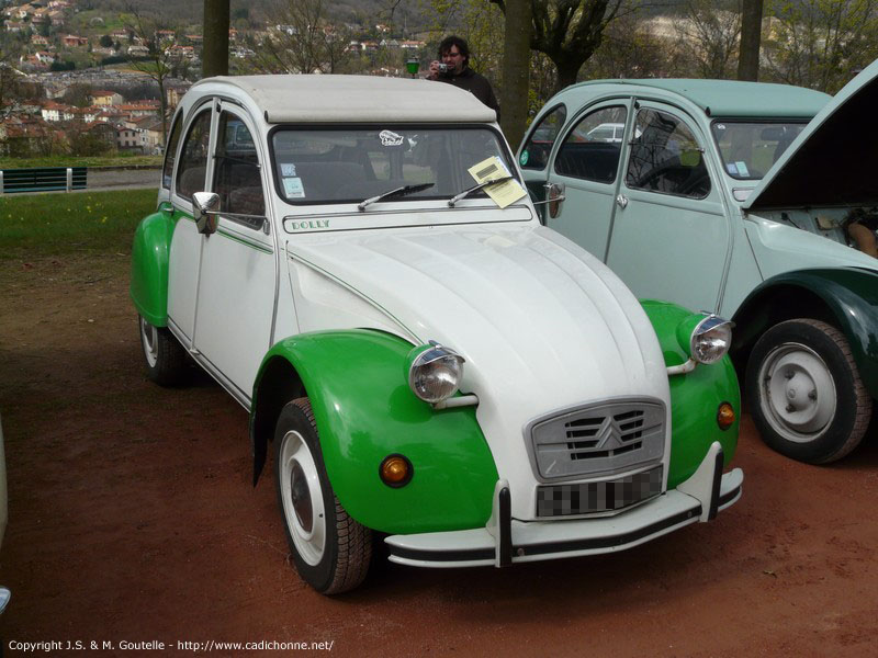 2CV Dolly blanche et verte