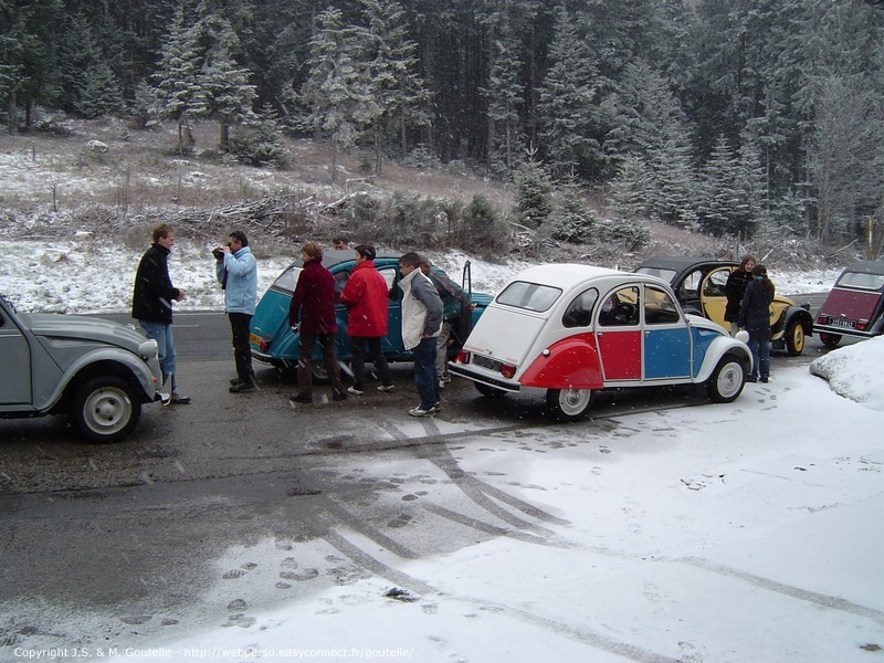 Le col de la République sous la neige